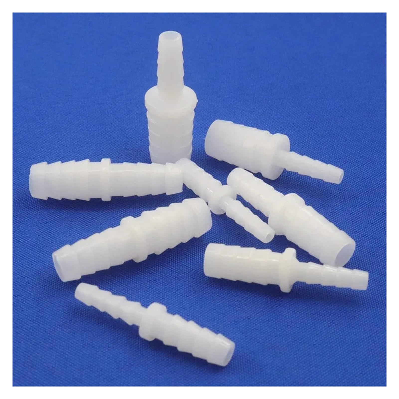 Conector recto reductor de plástico for tanque de acuario, aireador de bomba de aire, conectores de manguera de riego de jardín, 4-12mm, 2~200 Uds.(4-6mm,200pcs)