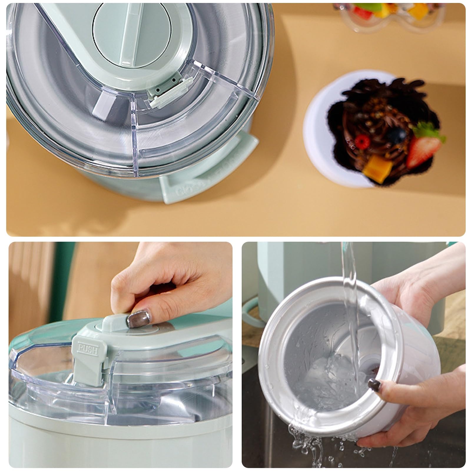 Macchina per Granite Máquina de Helado 10 Min con Báscula Electrónica Integrada