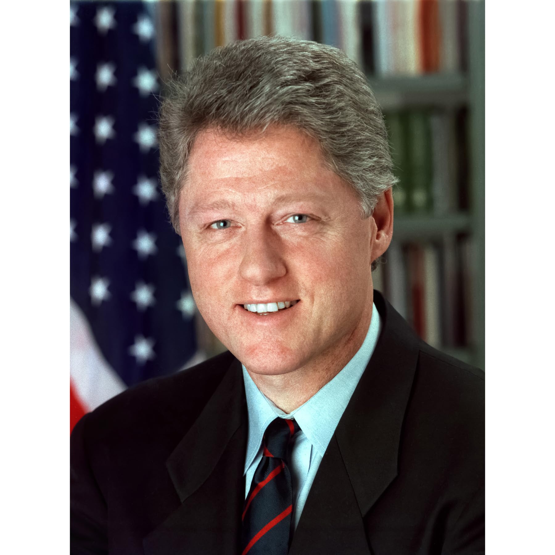 Artery8 US President Bill Clinton Portrait Photo Unframed Art Print Poster Wall Decor 12x16 inch
