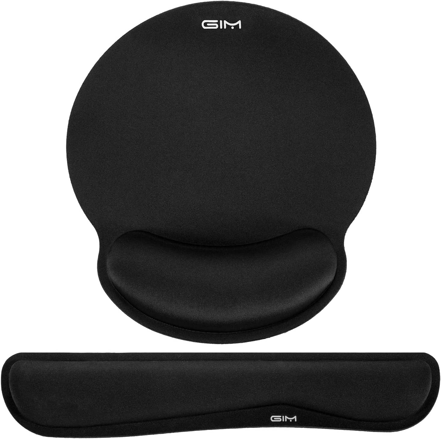 GIM Ergonomic Keyboard Wrist Rest Set, Memory Foam Mouse Pad with Wrist Support, Non‑Slip Computer Typing Pad to Relieve Carpal Tunnel and Enhance Comfort (17.3 inch × 3.2 inch)
