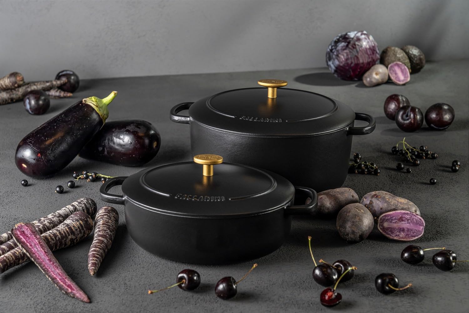 Ballarini Bellamonte Cocotte 31 cm, Ovale, Noir, Fonte