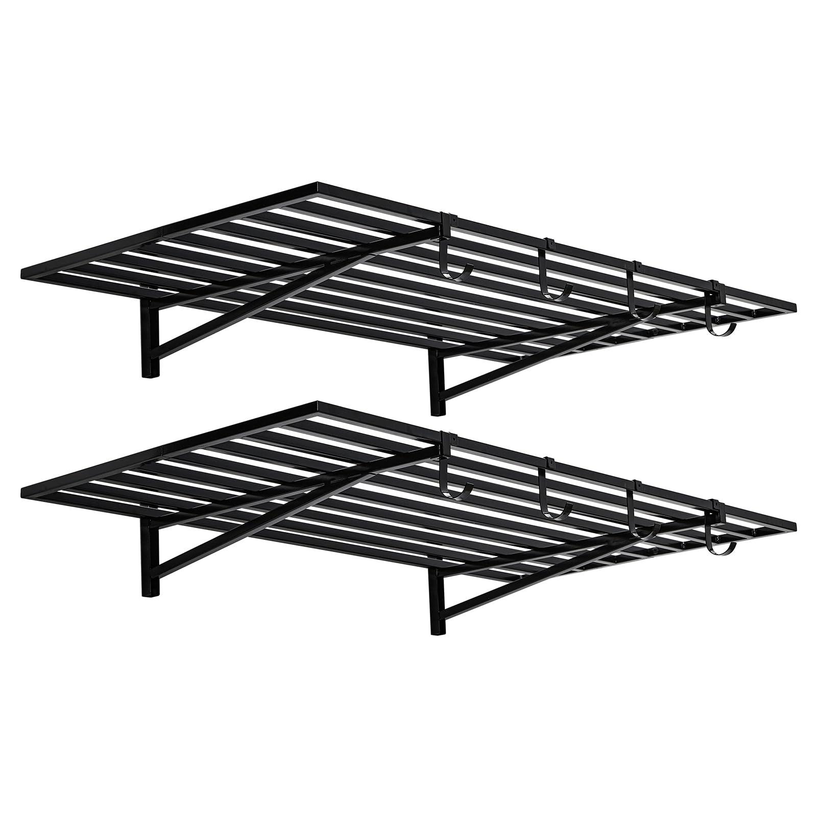 YardYonder 2 Packs Garage Wall Shelving, 46.5