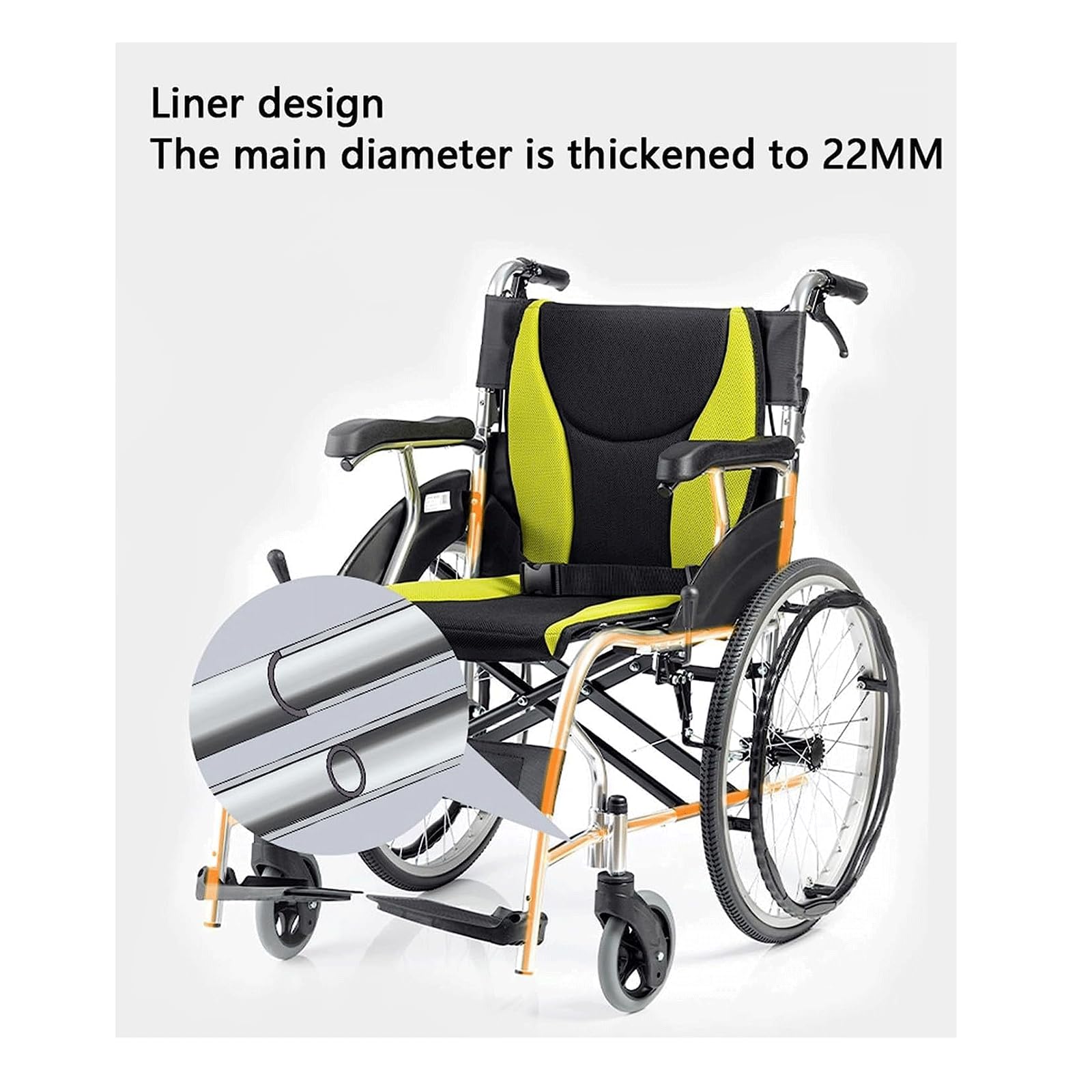 Wózek Inwalidzki, Transportowy Wózek Inwalidzki Lekki Wózek Inwalidzki Aluminiowy Składany Transportowy Wózek Inwalidzki Ręczny Wózek Inwalidzki