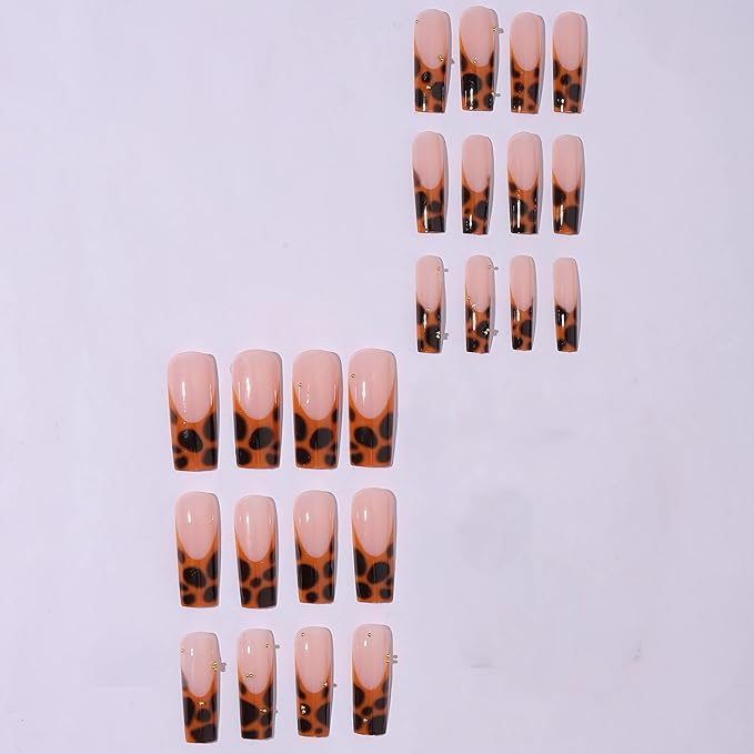 Cheetah Print Y2K Nails ✨ Trendy Square Press-Ons