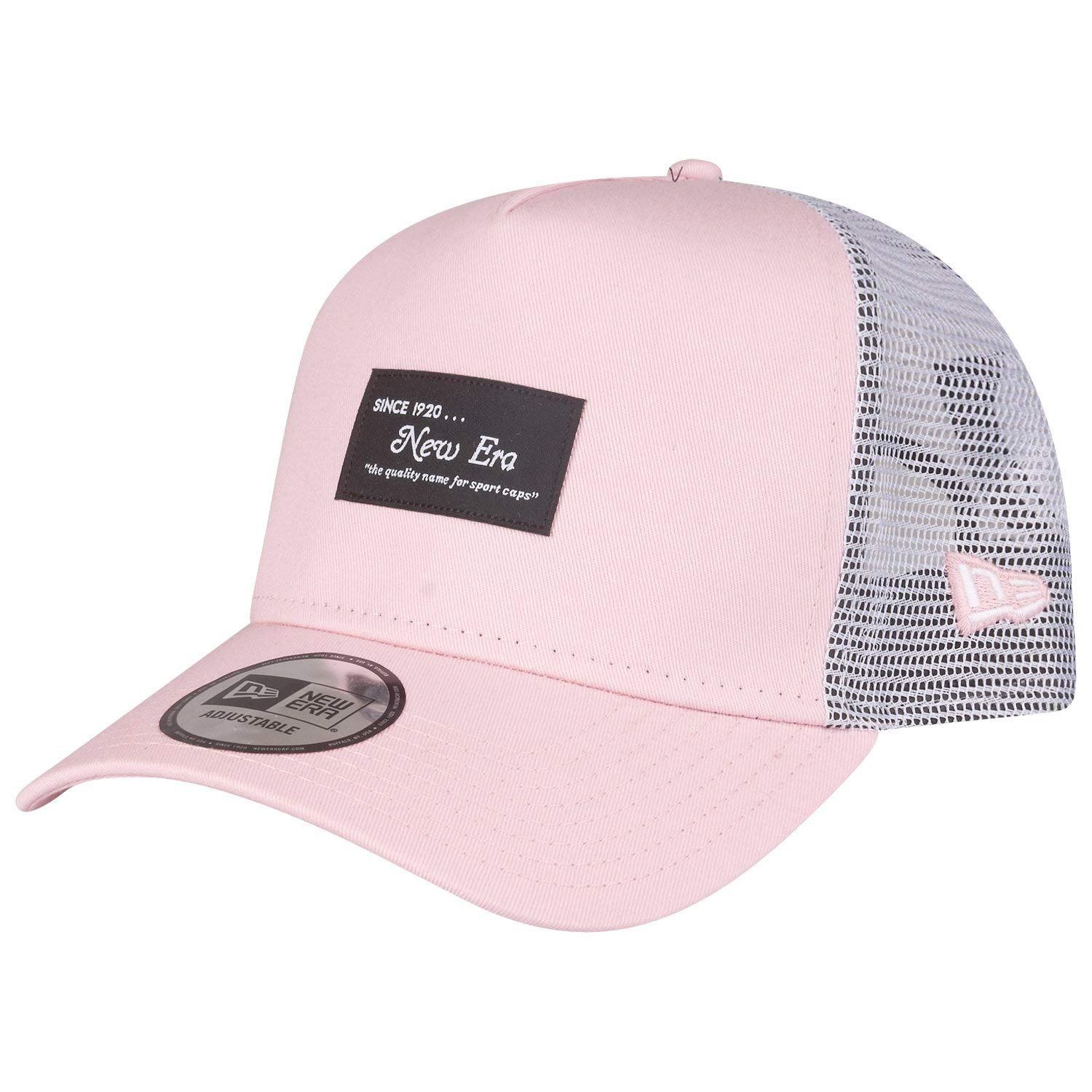 New Era Adjustable A-Frame Trucker Cap - Brand Patch Rose - One Size