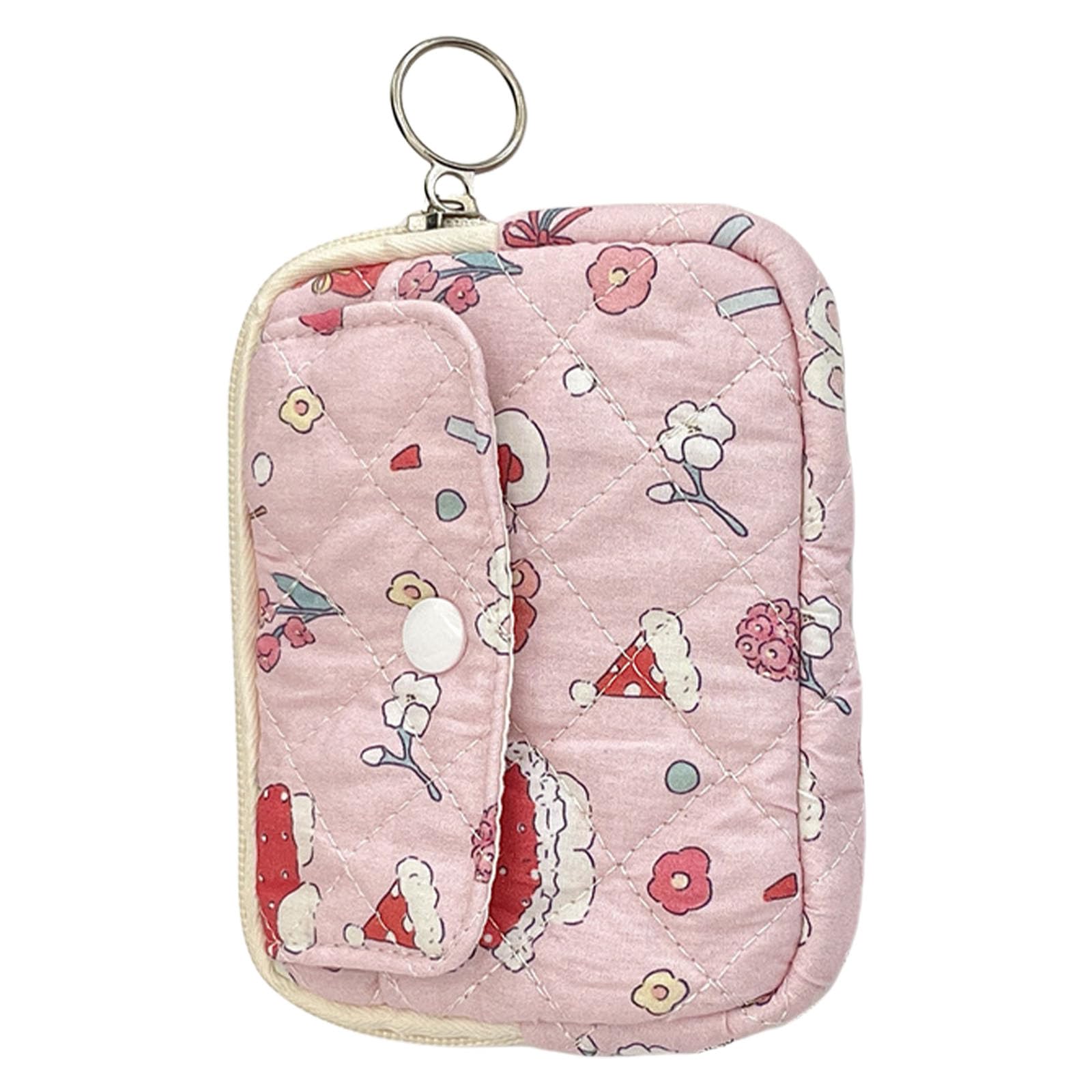 MIDOKSTUA Floral Coin Purse Small Storage Bag Cartoon Wallet Coin Pouches Money Bag Change Bag Korean Styles Change Purse