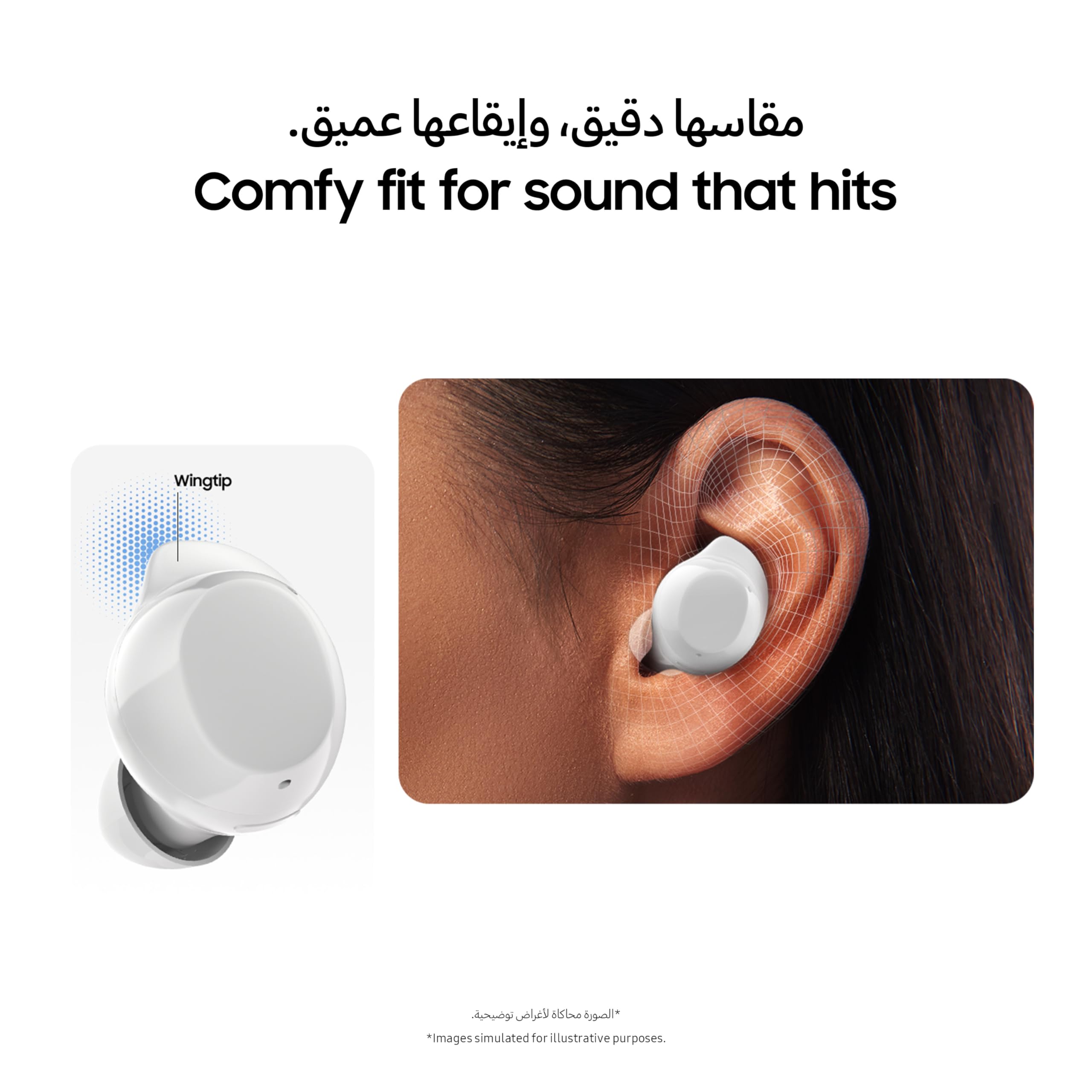 Samsung Galaxy Buds Core True Écouteurs Bluetooth sans Fil, Suppression Active du Bruit, Ajustement sécurisé avec Embout d'aile, appariement Facile, Commutation Automatique, contrôle Tactile, Noir