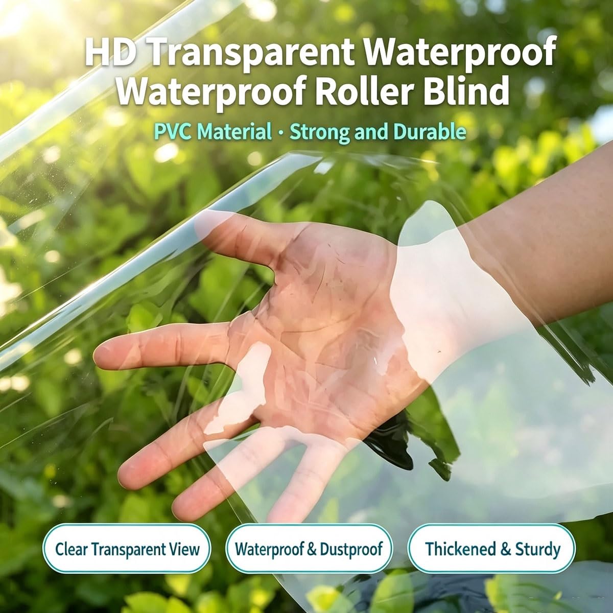 Store Enrouleur Transparent Imperméable Isolant Thermique