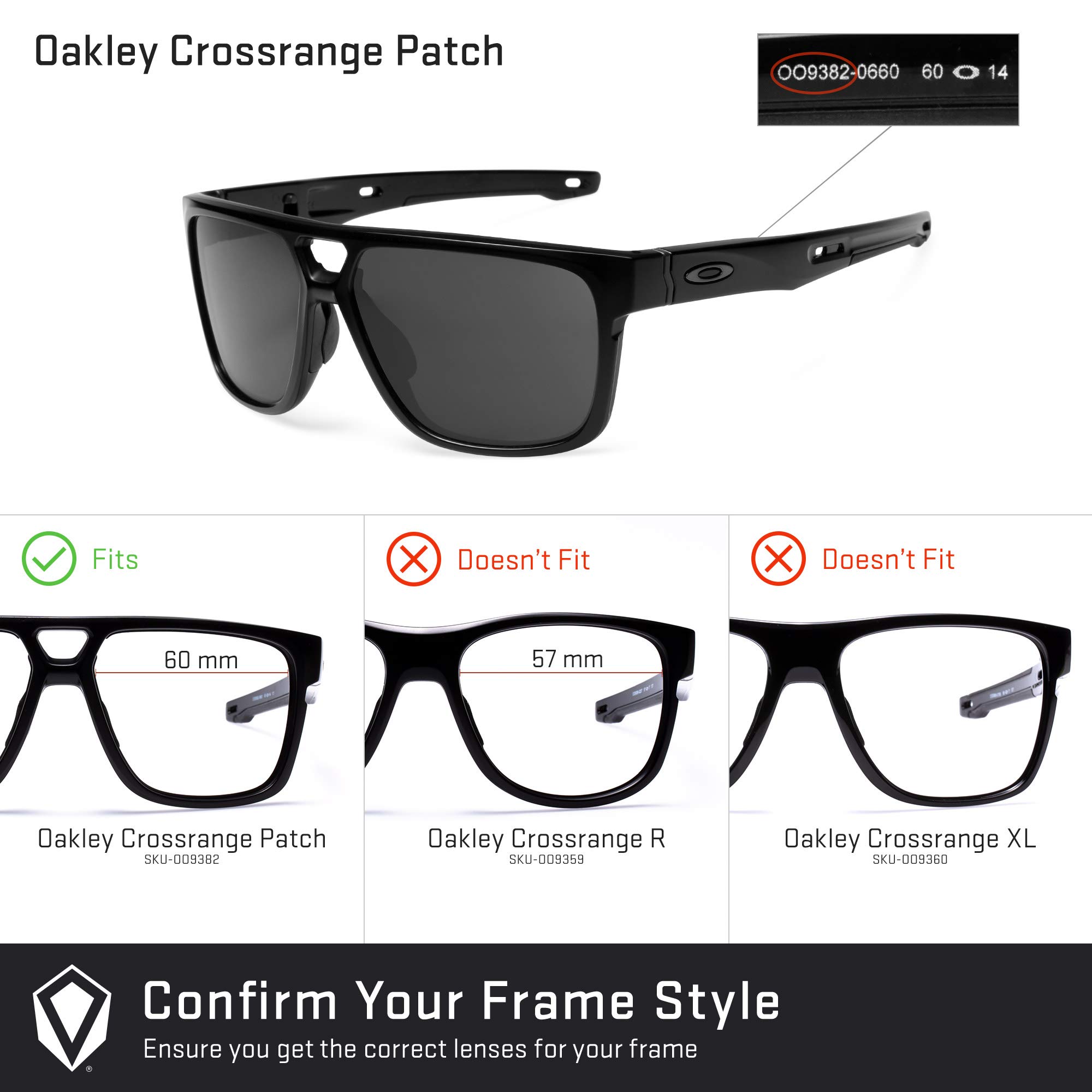 REVANT Lenti di ricambio compatibili con Oakley Crossrange Patch OO9382