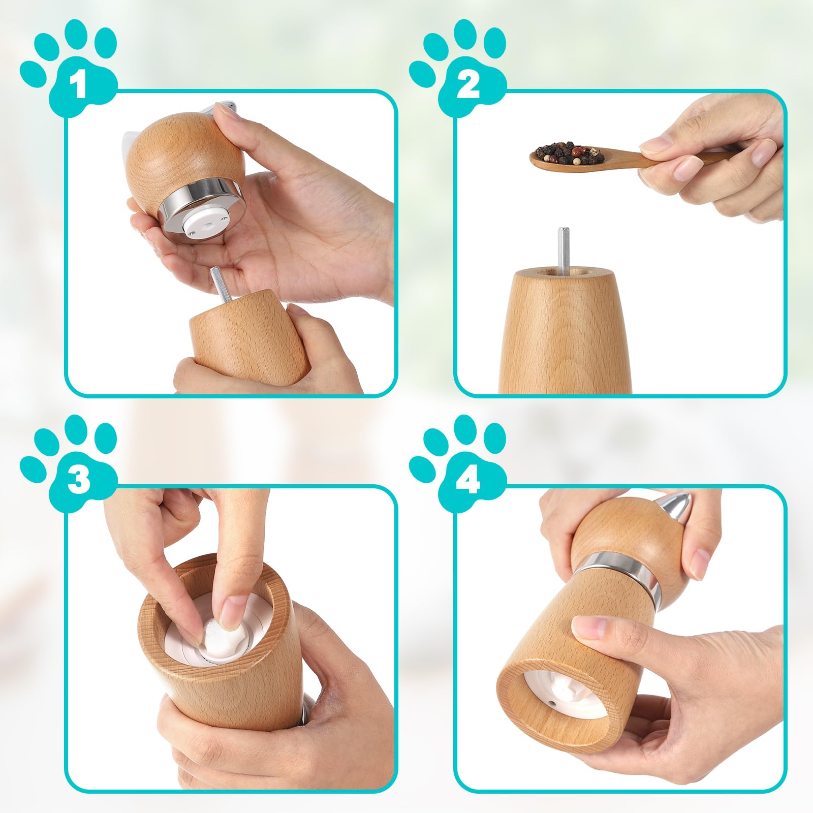 WMF木製ペッパーミル S&P