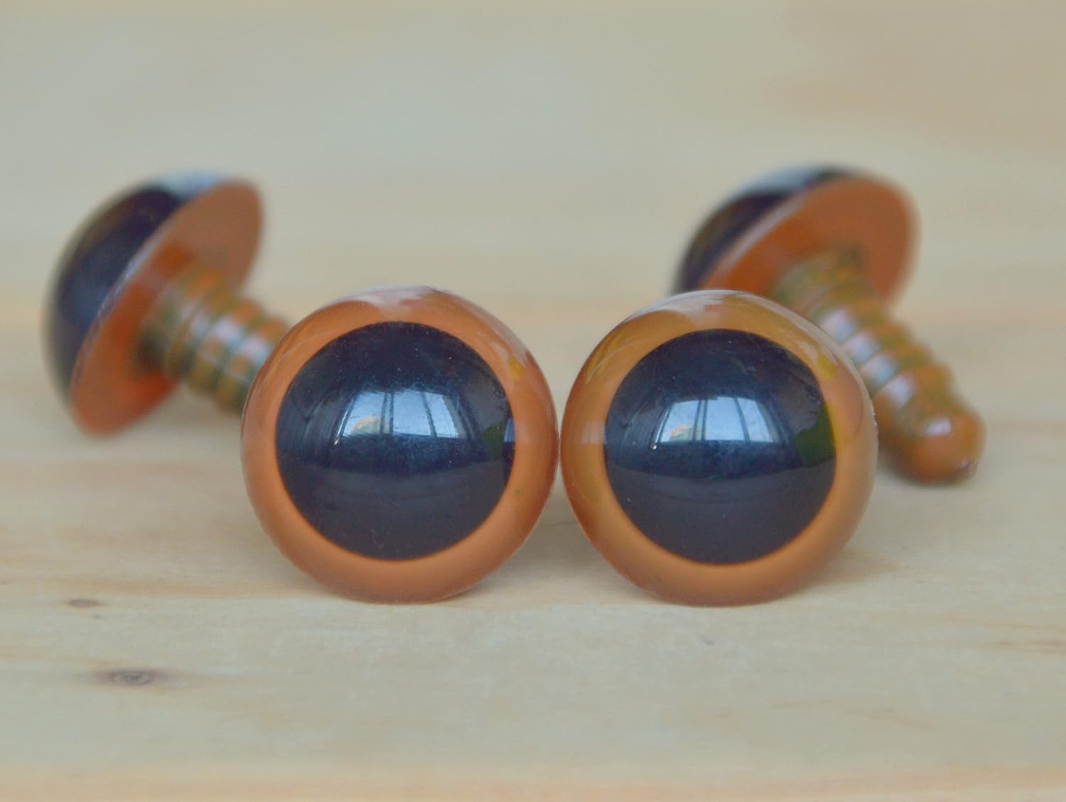 21mm Brown Safety Eyes/Plastic Eyes 10 Pairs Arts