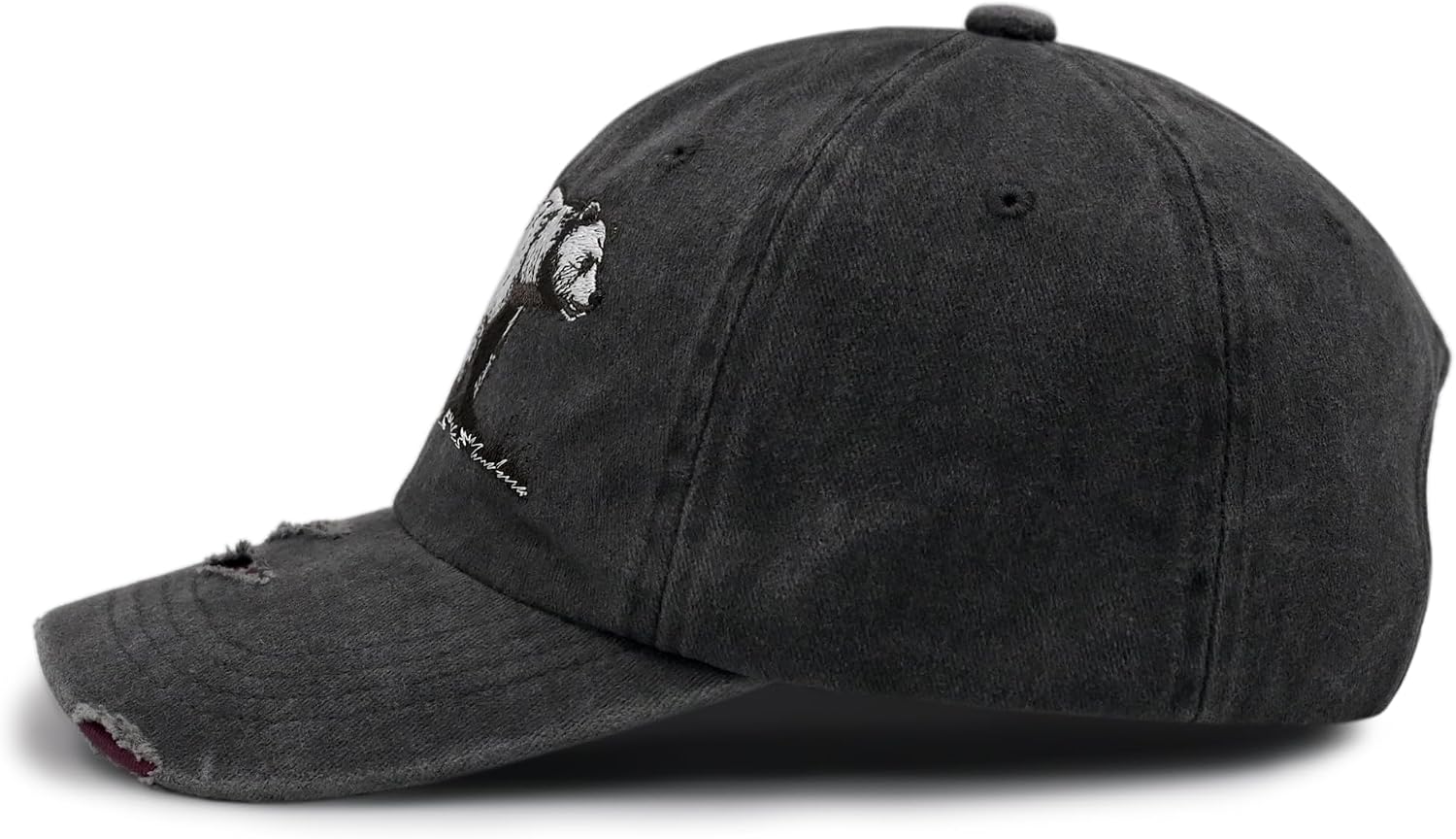 Vintage Washed Distressed Animals Embroidered Baseball Cap, Unisex Classic Cotton Adjustable Hat image 4