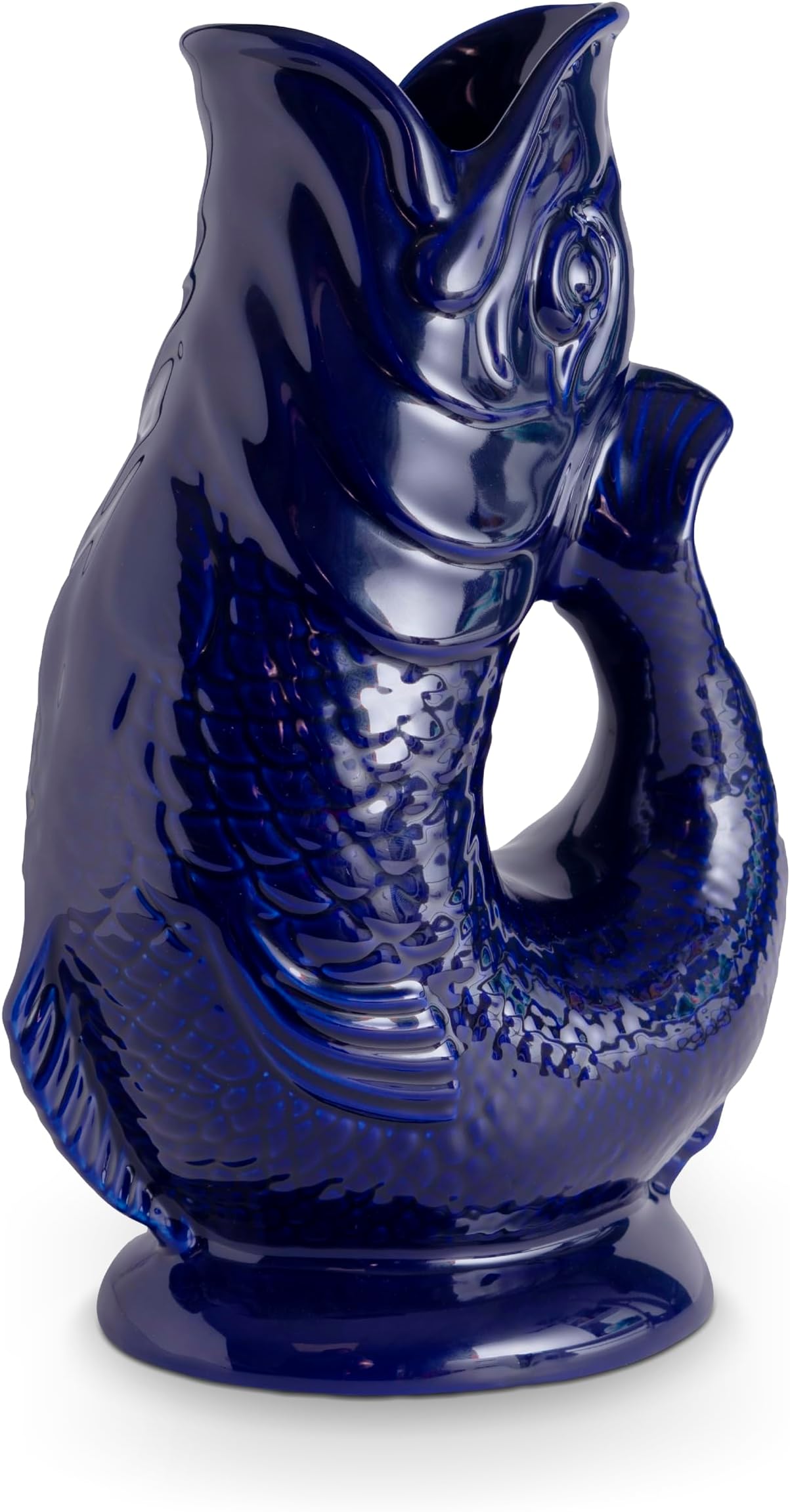 Wade WA967802COB Fish Jug, Earthenware, Iconic UK Heritage, Made in Stoke-on-Trent, 0.6L, Cobalt Blue