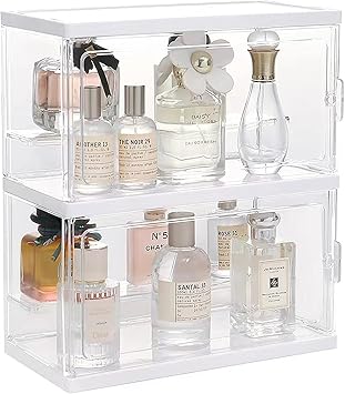 Amazon Co Jp 香水収納箱 収納ボックス アクリル 大容量 香水ホルダー 透明 防塵 香水ディスプレイ おしゃれ 収納ラック 卓上 ドレッサー オーガナイザー 家庭用 香水収納ケース 贈り物 ビューティー
