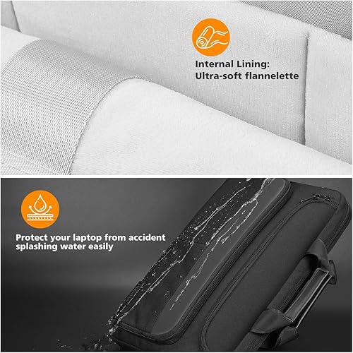 Miniatura 2 de KIZUNA Funda para portátil de 17 pulgadas para Legion 55iLG gram 1717.3" MSI 17Dell G717 IdeaPad 3i Gen7HP Gaming Pavilion 17Ideapad 700, color negro