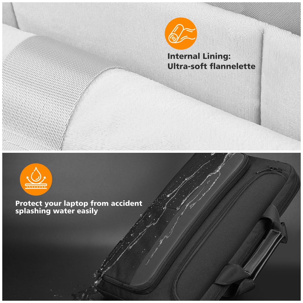 KIZUNA Laptop Bag Case 13 Inch Computer Shoulder Sleeve for 13.6