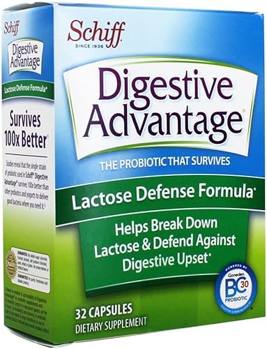 Miniatura 1 de Digestive Advantage Defensa de la lactosa con enzimas lactasa y probióticos para la salud digestiva, apoyo para descomponer la lactosa, malestar