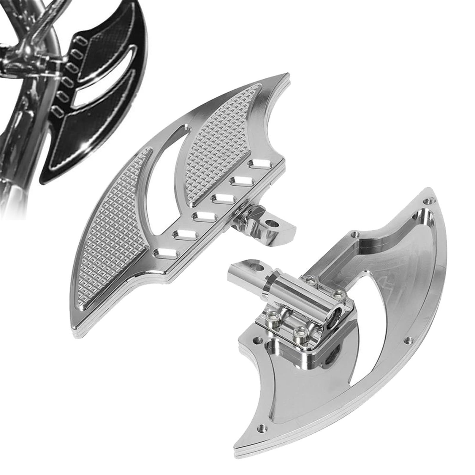 Repose-pieds arrière moto rallongés pour Harley Dyna Touring Sportster XL 883 Softail