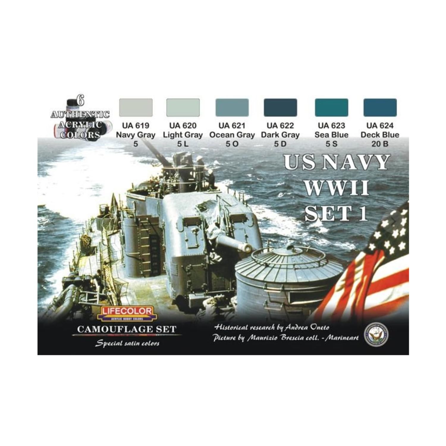 Amazon.com: Lifecolor U.S. Navy WWII Camouflage Set #1 : Arts