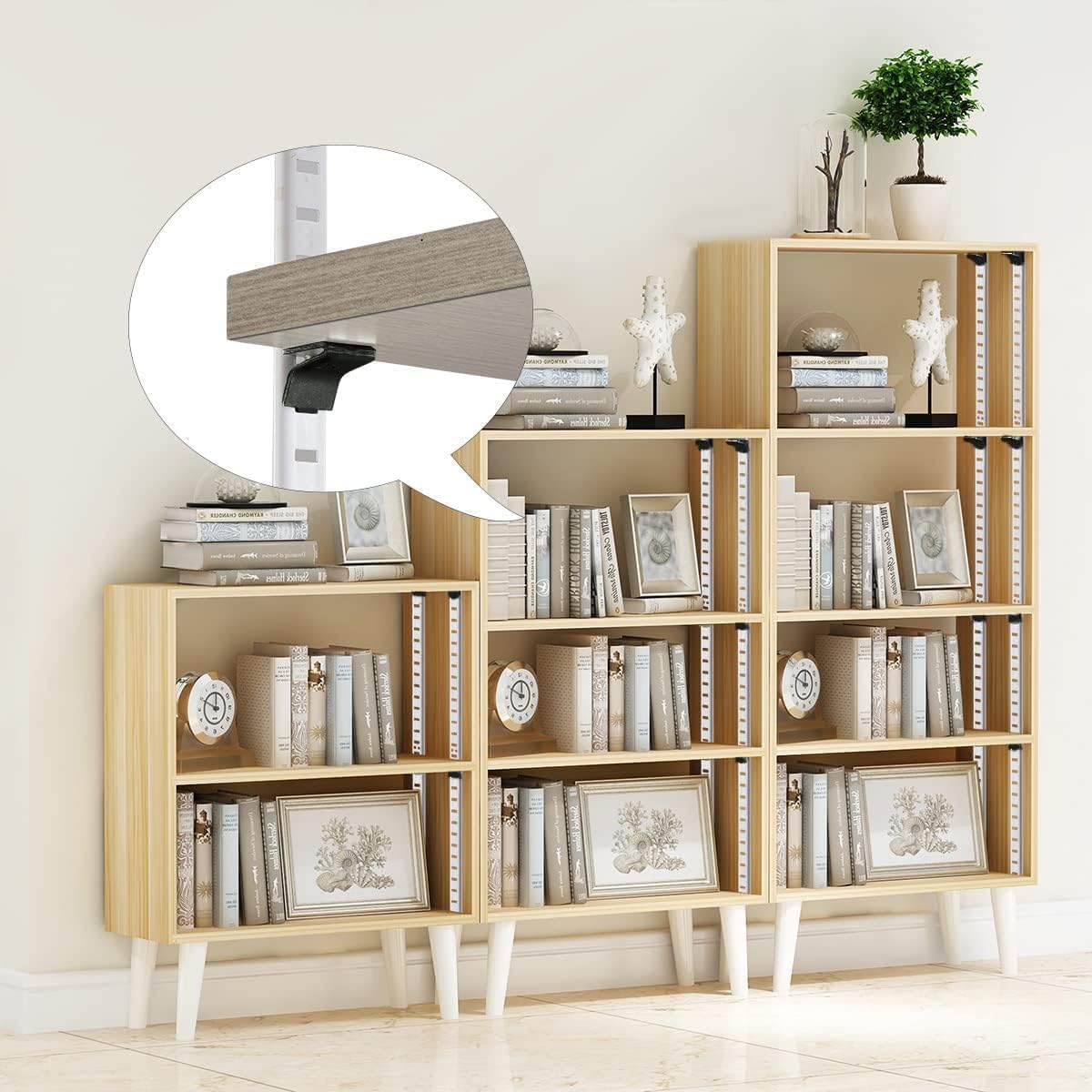 Adjustable Shelf Clips - Maximize Storage Space -4
