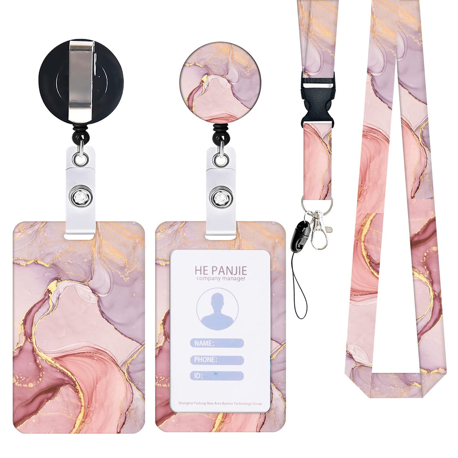 Portabadge Con Cordino Girocollo Regolabile - Per Infermieri, Studenti E Lavoratori - Foto 3