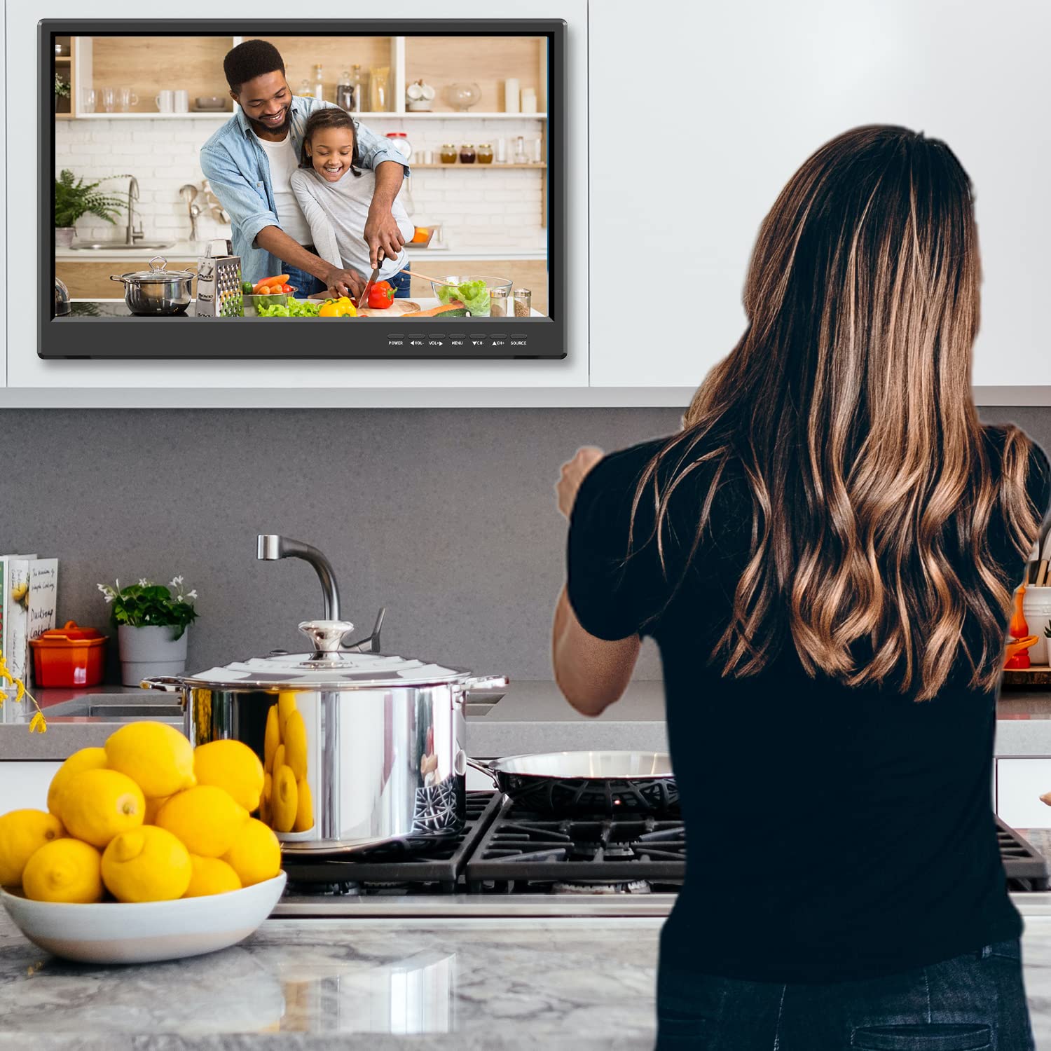 Feihe 19 Inch Flat Screen TV Built in Digital ATSC Tuners, 1080p