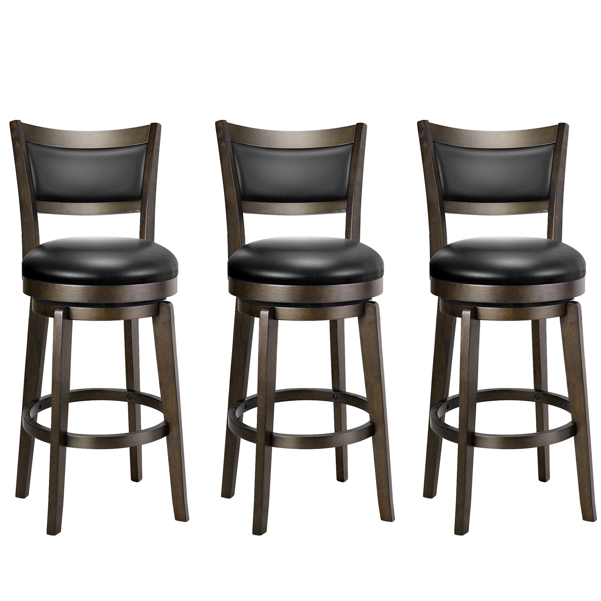 PrimeZone Swivel Bar Stools Set of 3