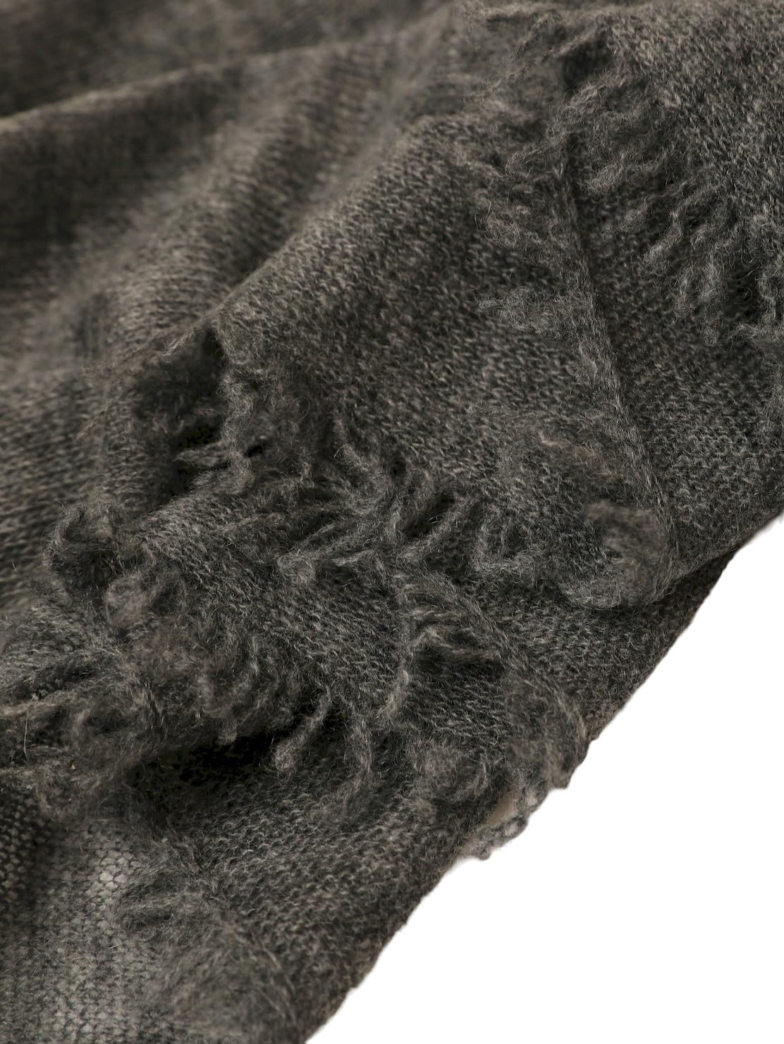 Sciarpa in Cashmere Morbida come una Nuvola – Leggera Soffice con Frange Forma a Diamante – Scialle in Cashmere per Donna Inverno Primavera