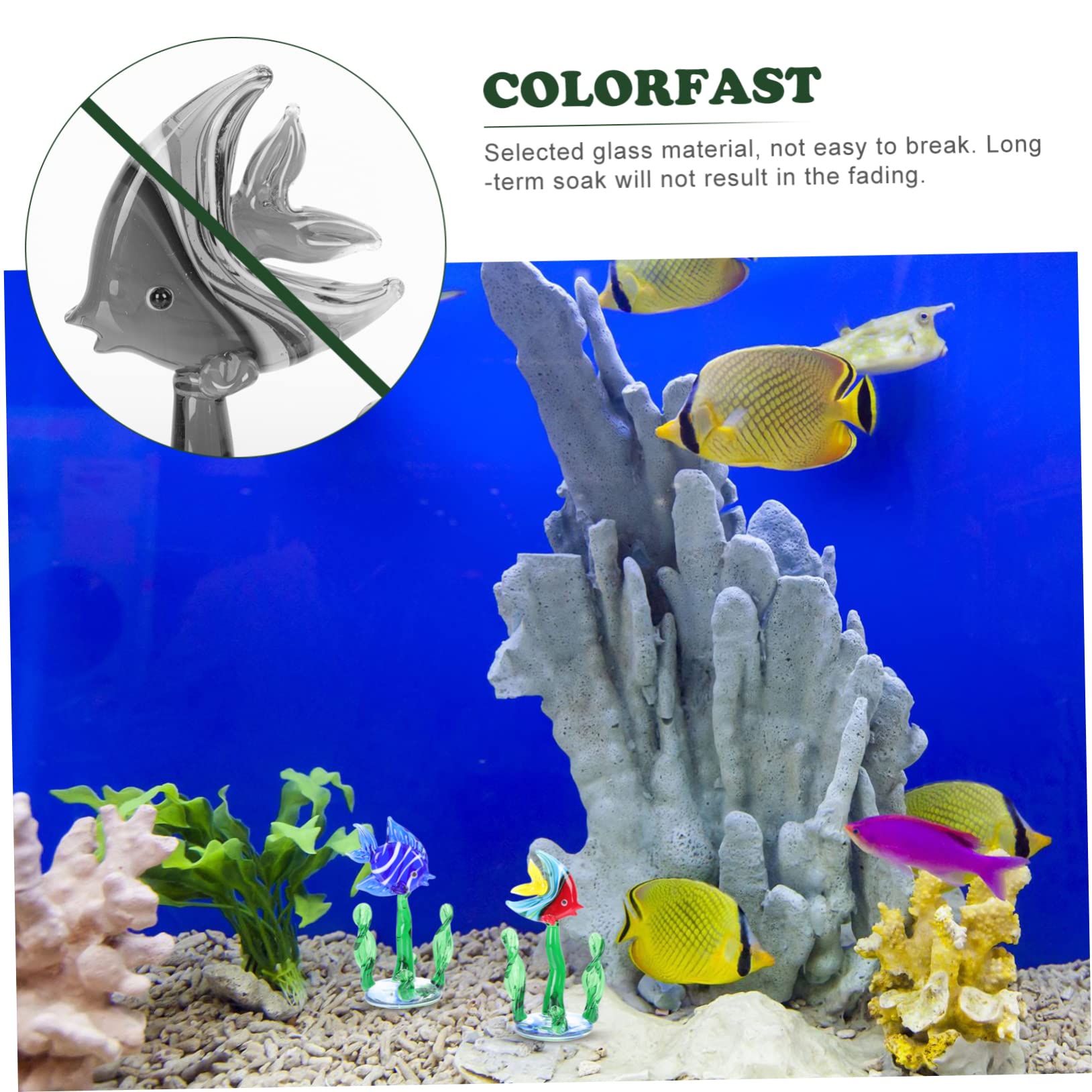 3 set Ornamenti Per Piante Acquatiche Acquari Piante Artificiali Decorazioni Per Piante Acquatiche Piccoli Acquari Galleggianti Mini Multipli Ornamenti Marini 2 pezzi*3