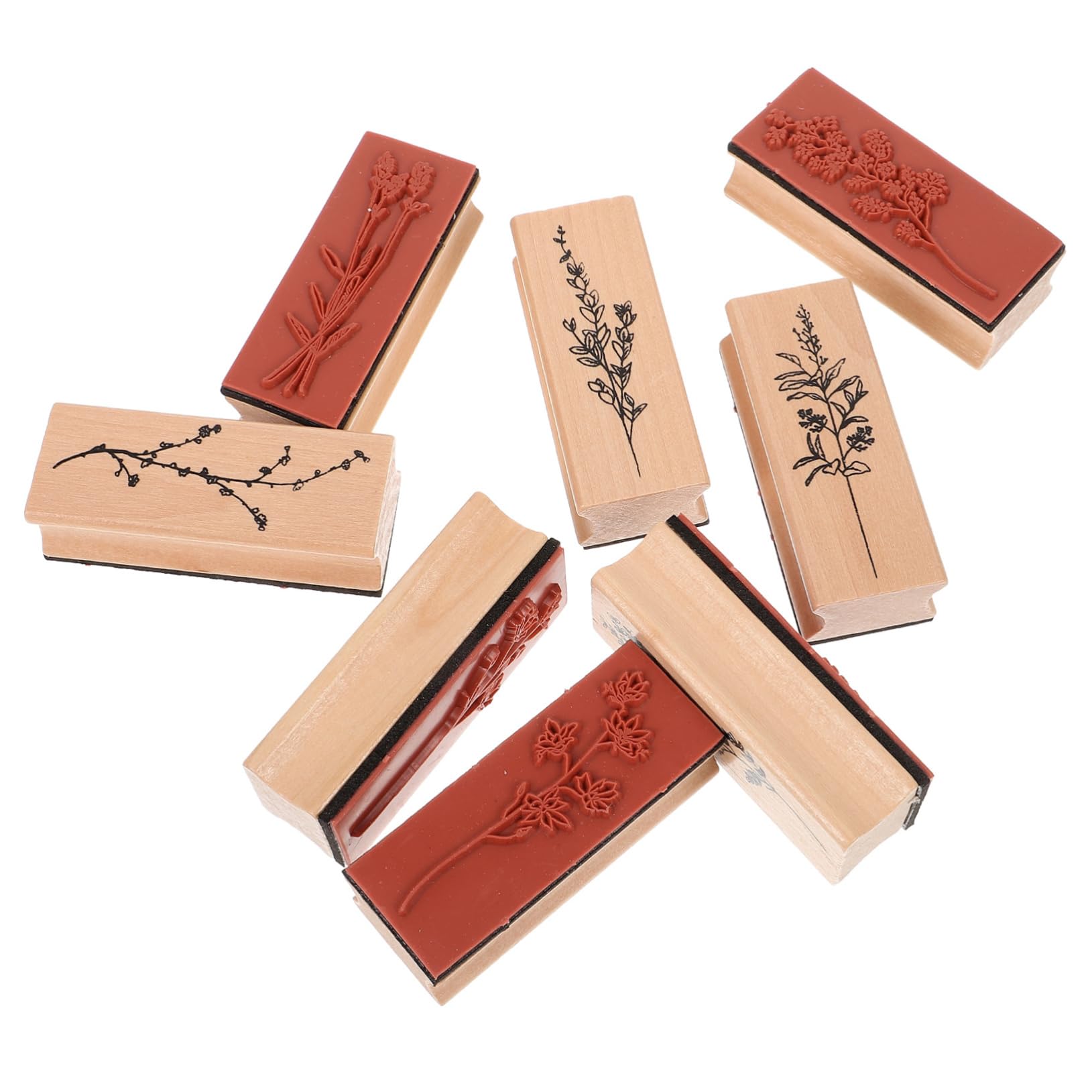 SHINEOFI 5 Set Timbro Adesivo Timbro Autoinchiostrante Francobolli Per Diari Di Libri Timbro Con Nome Per Francobolli Da Golf Timbro Pianificatore Lettera Costume Di Legno 8 Pezzi*5