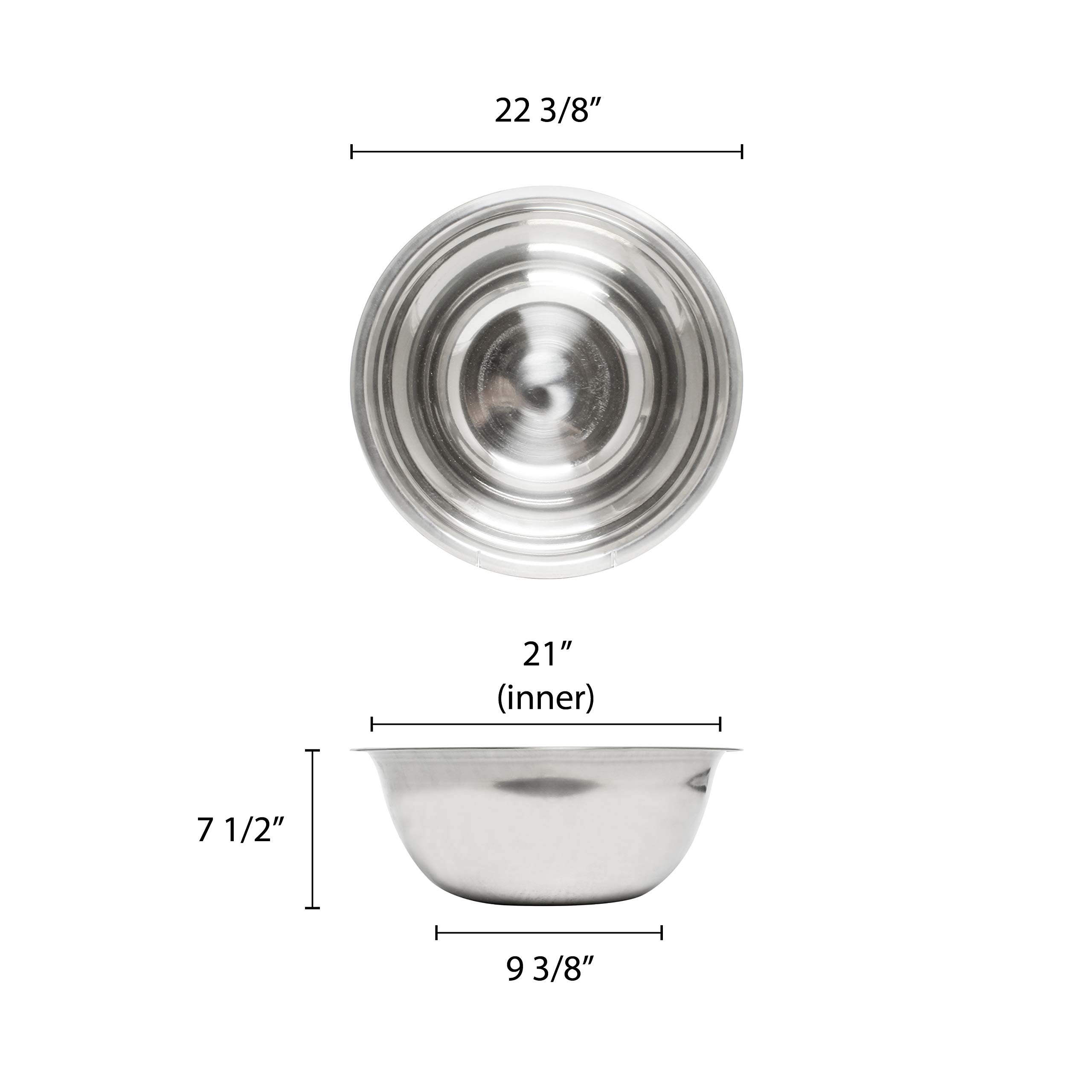 30 Quart Stainless Mixing Bowl, Comes In Each - Image 2
