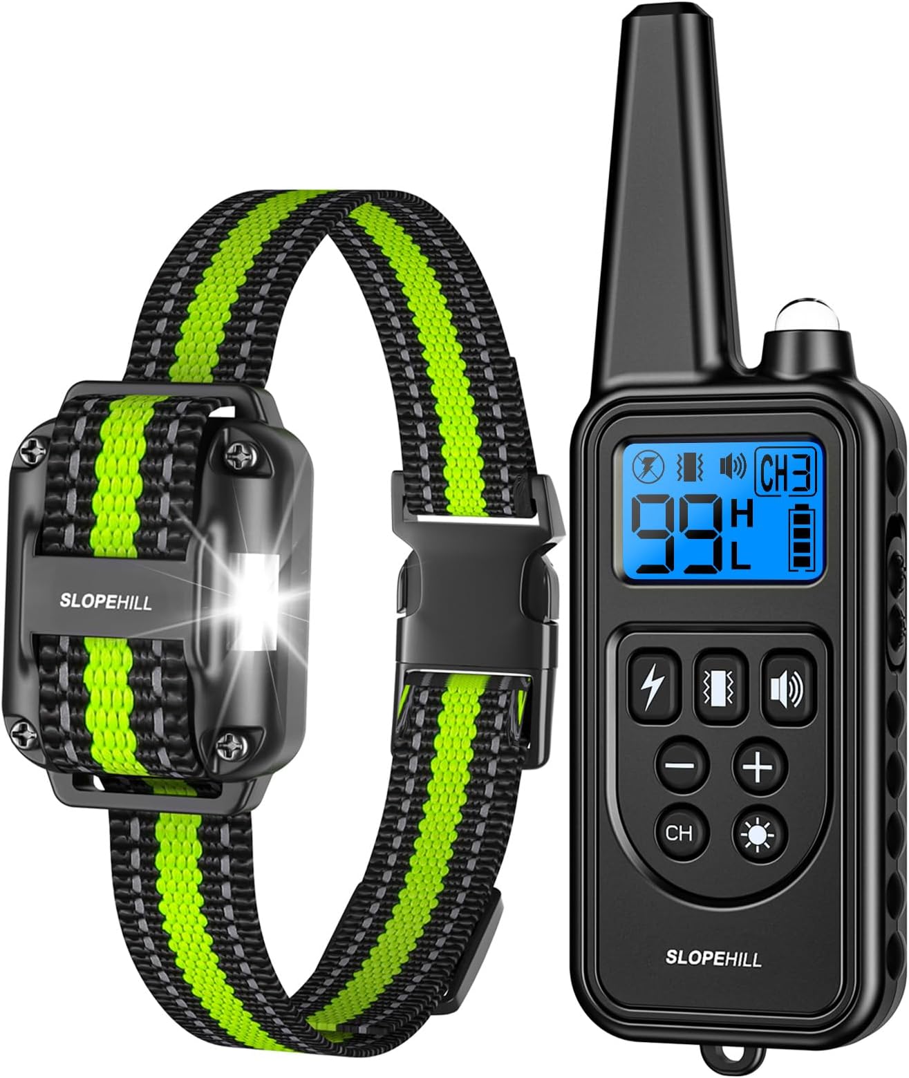 slopehill Generic Dog Training Collar with 2600Ft Remote, Electronic Dog Collar with 5 Modes, Electric Dog Collar Set for Small Medium Large Dogs