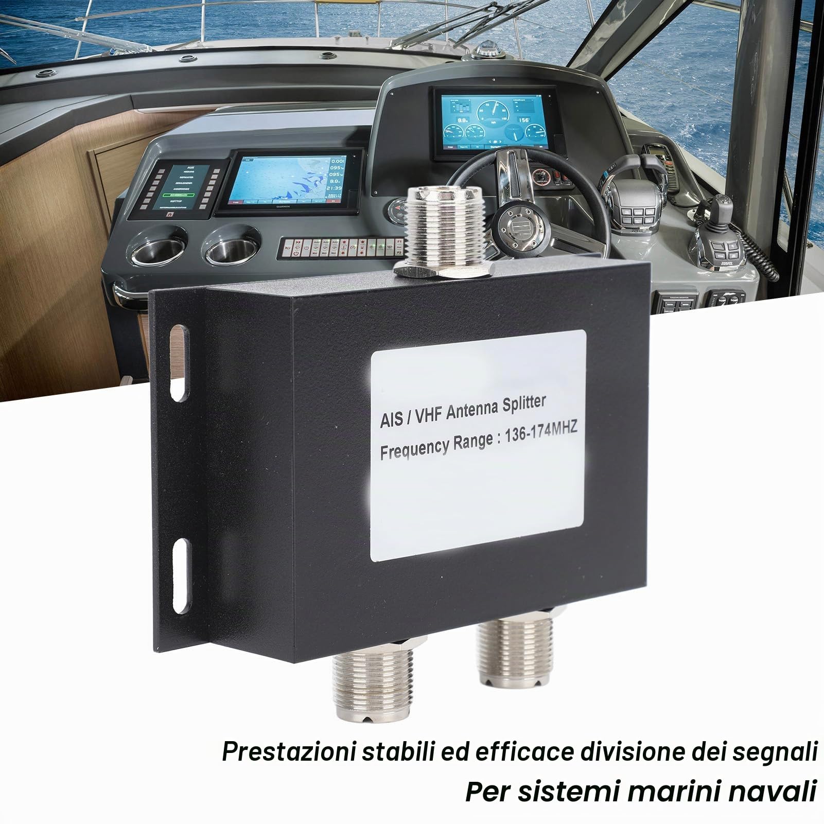 Divisore di Potenza per Divisore Antenna VHF AIS per Marino per2 Vie 100W 136-174MHz