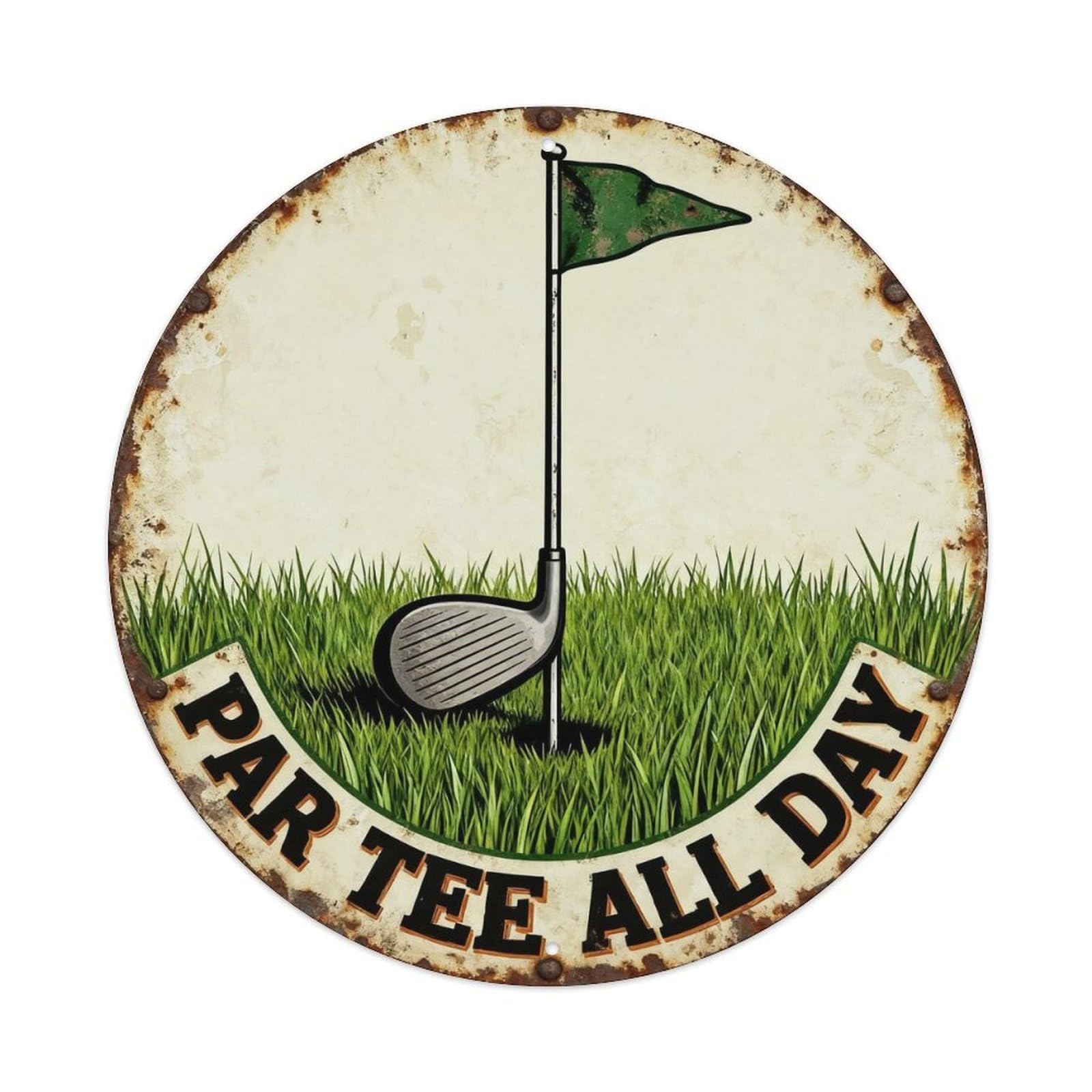 Par Tee All Day Metal Tin Sign Plaque