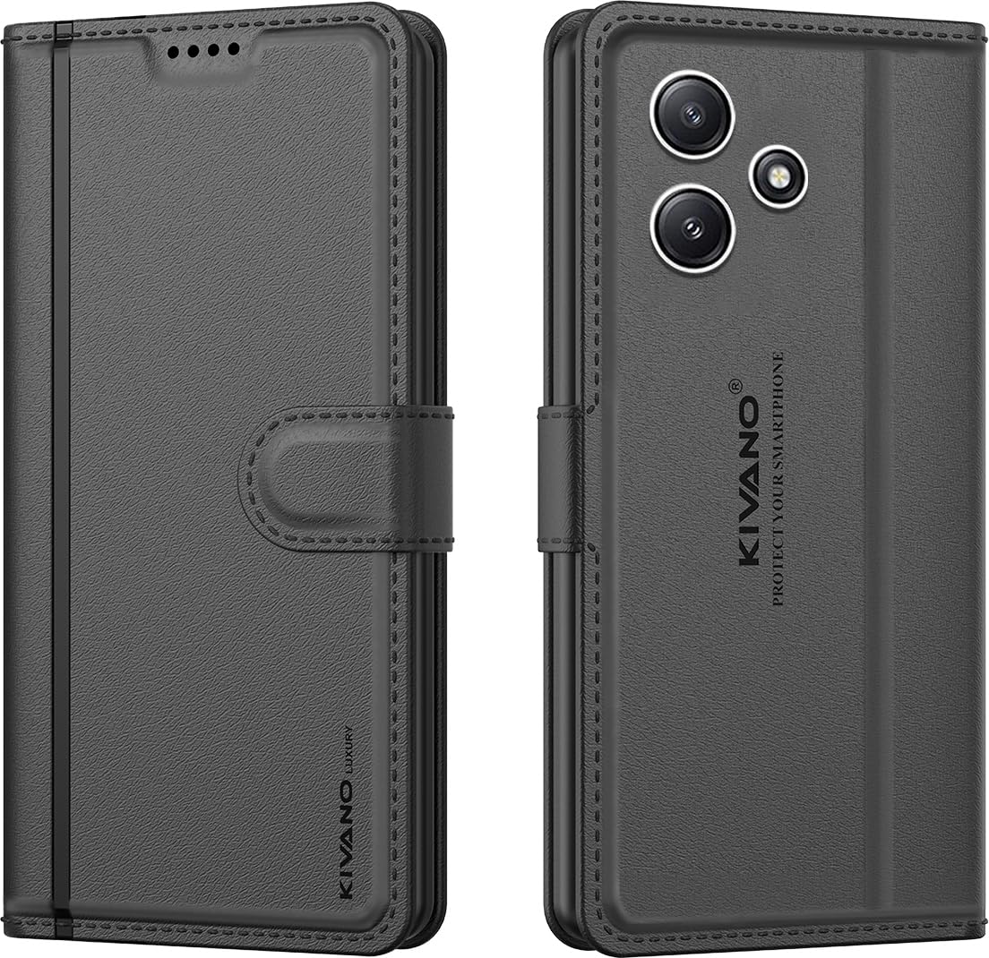 KIVANO LUXE® Compatible with Xiaomi Redmi 12 5G / Poco M6 Pro 5G Artisanal Leather Wallet Case with Card Holder for Men Women, Magnetic Flip Folio Cover with Stand RFID Blocking Cell Phone Case (B0CK5S5R26) Amazon Price History, Amazon Price Tracker