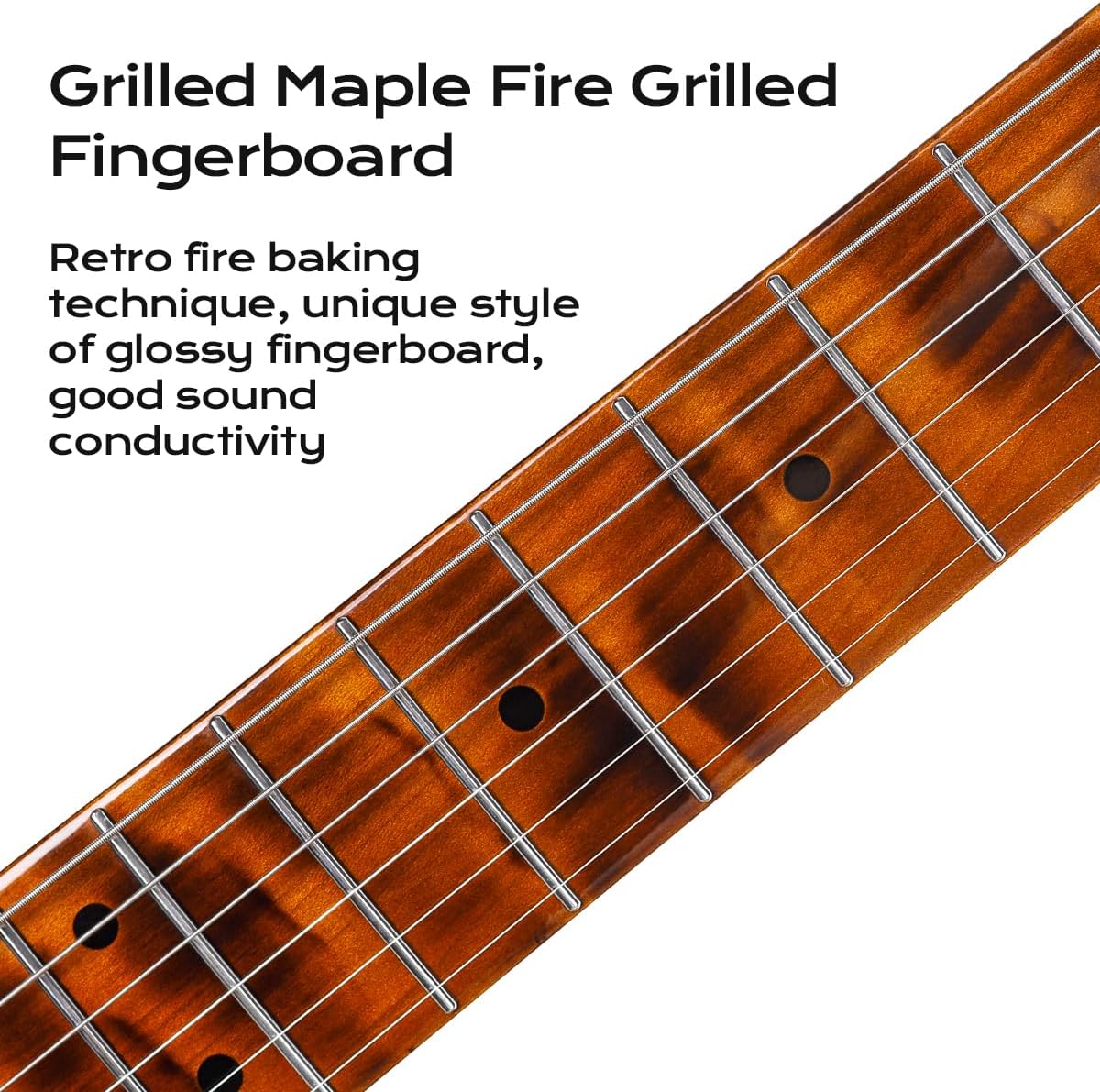 Bullfighter Electric Guitar Kit 39 Inch Full Size,6 Extra String, Picks, Gig Bag, Shoulder Strap, Cable (D190)