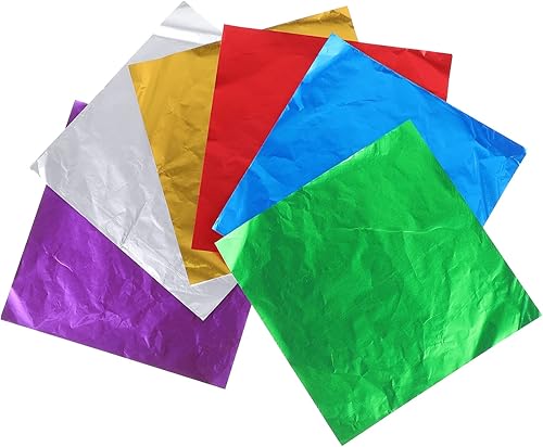 COHEALI 600 piezas de papel de regalo colorido para manualidades, papel de azúcar, papel de envoltura de caramelos, papel de regalo, envoltura de