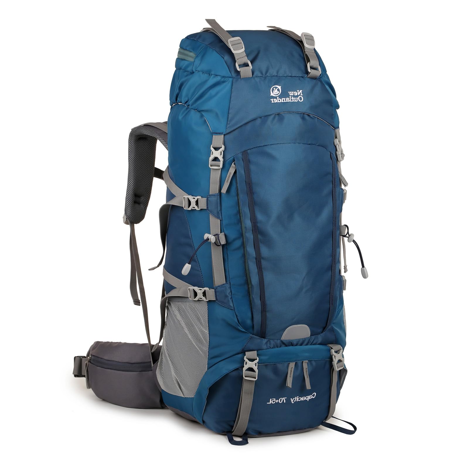 Aomiun 75L Hiking Backpack with Rain Cover - Lightweight Large Capacity Rucksack for Men & Women, Waterproof Trekking Bag with Adjustable Straps & Ventilated Back Panel, Hiking, Camping, Climbing