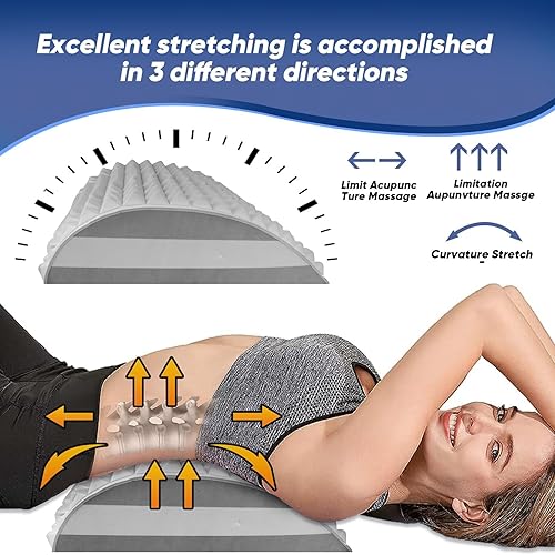 Miniatura 2 de Acemend - Estirador de espalda, alivio del dolor de cuello y espalda baja para hernia de disco, ciática, escoliosis, adecuado para el hogar y el