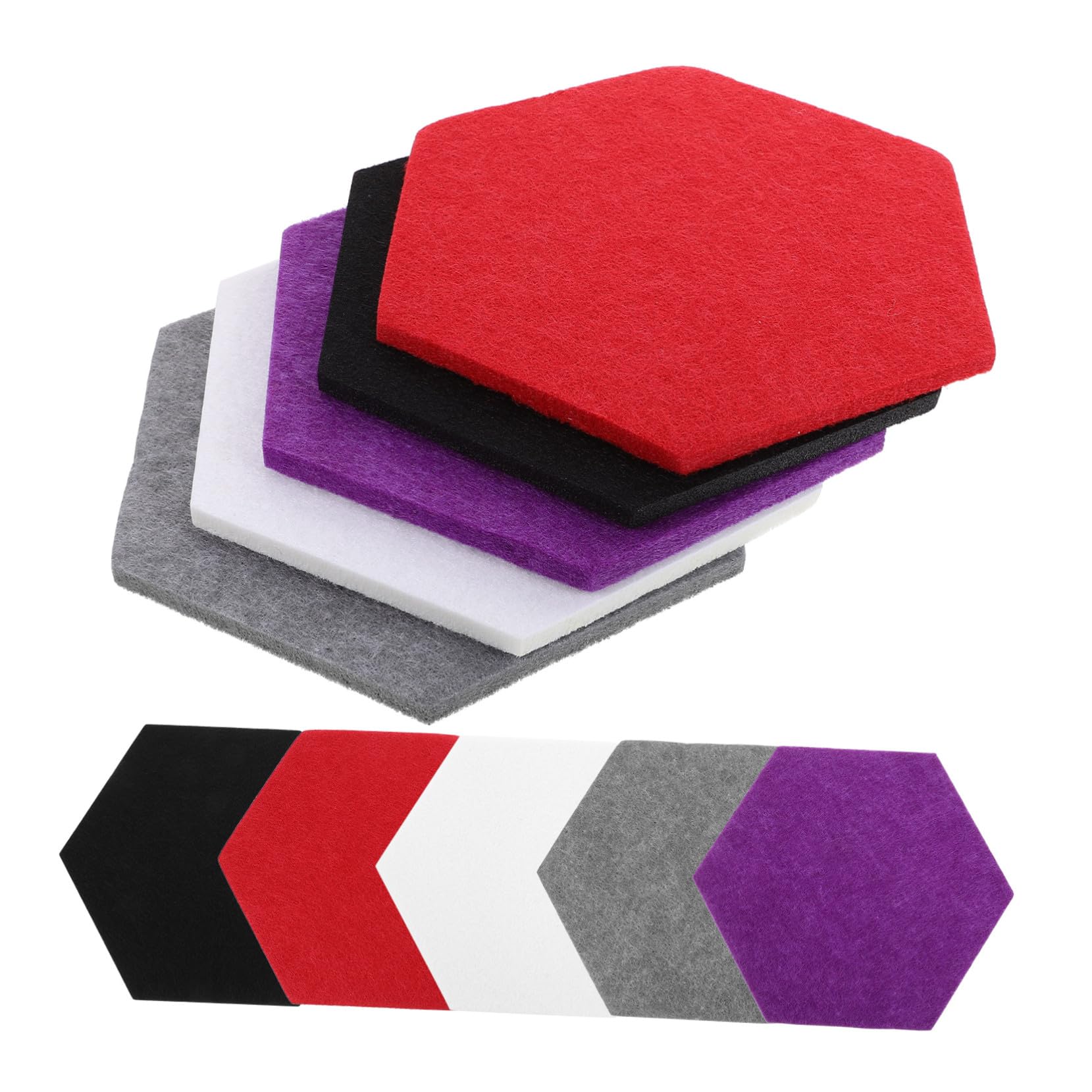 Carreaux de feutre hexagonaux pour tableau mémo de classe et bureau à domicile