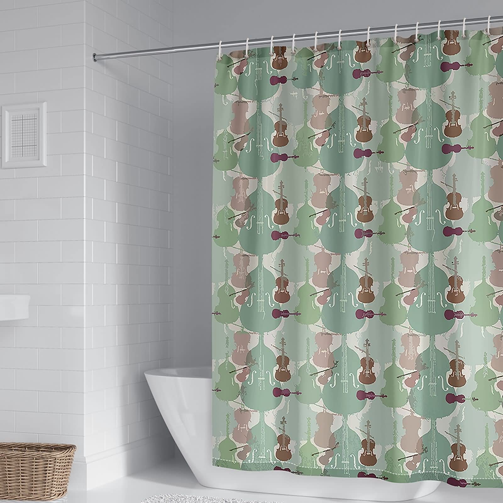 Rideau de douche anti-moisissure KnSam 165x200 polyester violon imperméable