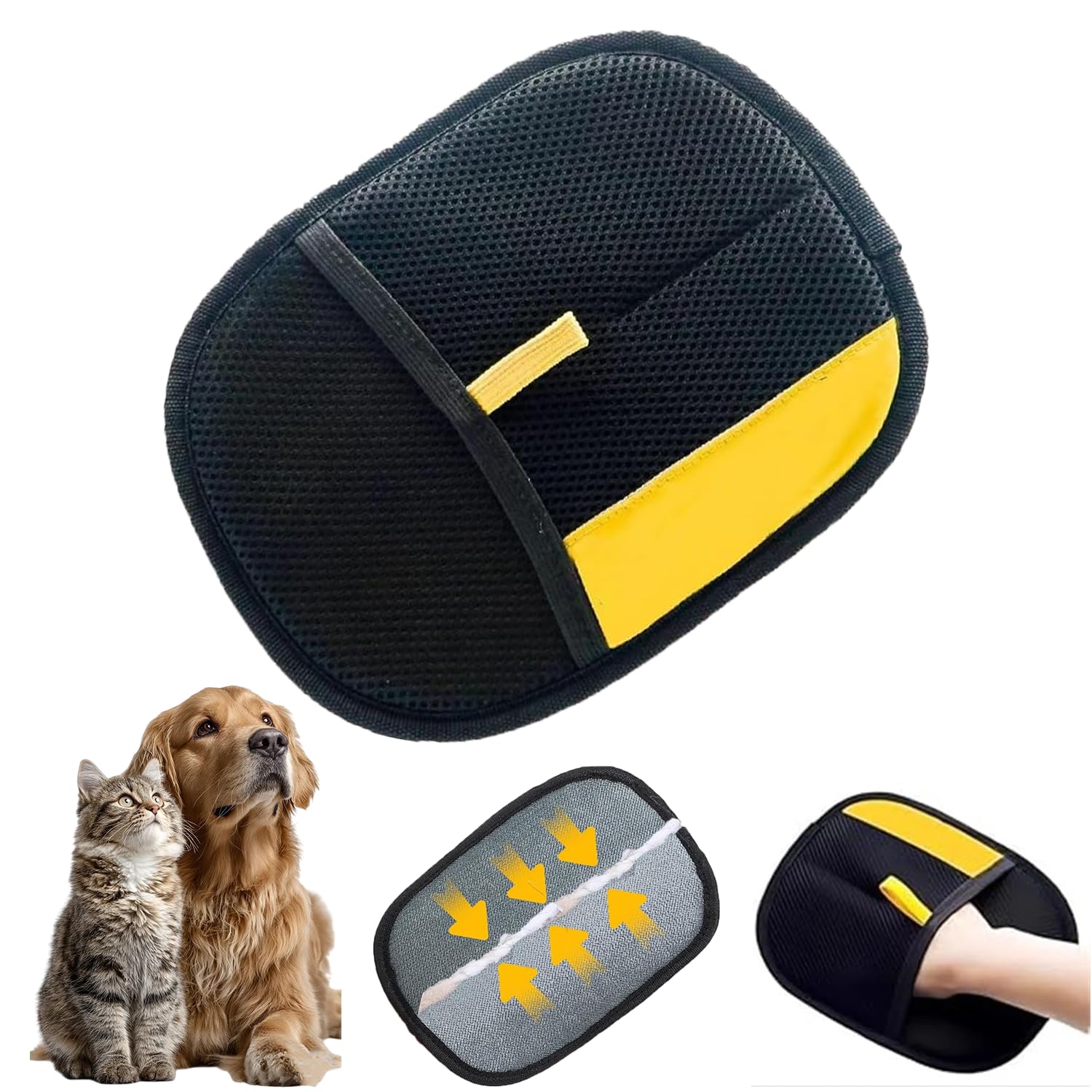 Tinywolf Purepath Hair Removal Glove, Pet Hair Removal Glove for Dogs & Cats, Pure Path Hair Remover Glove for Pet, Electrostatic Pet Hair Gloves for Clothing, Bed, Couch, Carpet, Car Seat (1)