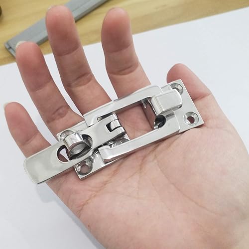 Miniatura 6 de keehui Par de grado marino pesado Dudy 316 de acero inoxidable con cerradura pestillo de bloqueo de puerta de barco marino cierre anti-traqueteo