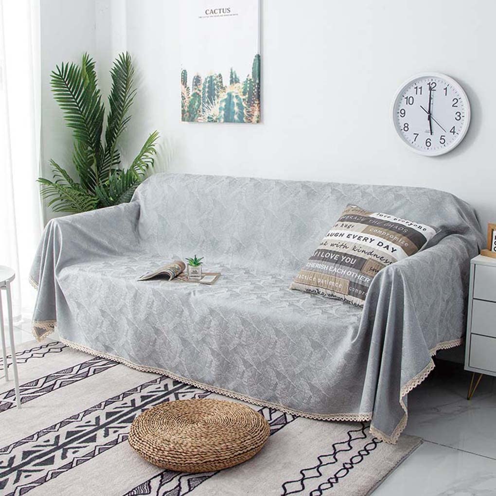 【値下げ！】グレー系 3人掛けソファ カバー付き lushroom ソファ 3人掛け ファブリック グレー ネイビー