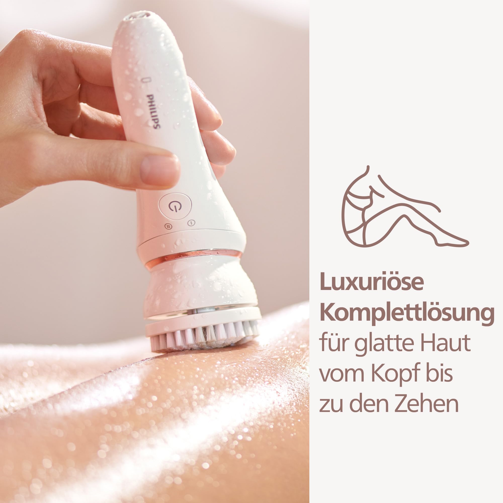 Philips Series 9000 Beauty Set BRE770/92 kabelloser Epilierer nass trocken 6 Zubehörteile