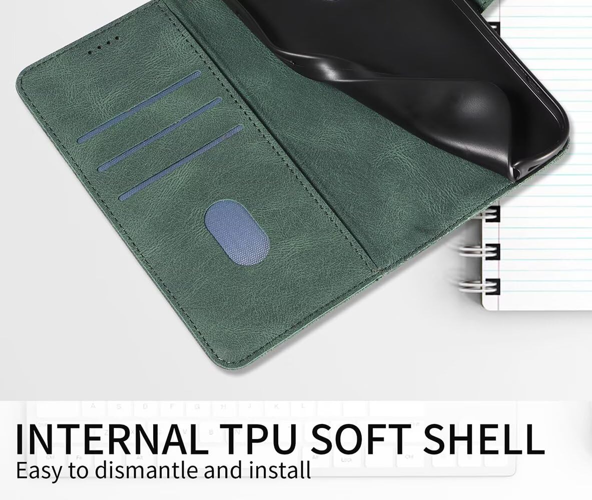 SEAHAI Cover per Vivo Y03 / Vivo Y28s 5G / Vivo Y18, Custodia Pelle Flip Portafoglio con Kickstand/Slot per Schede/Protezione RFID, Premium PU/TPU Antiurto Magnetica Libro Case - Porpora