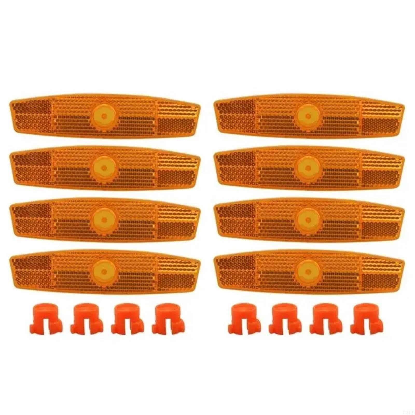 Réflecteurs de vélo 10-30 pièces réflecteur de rayon de vélo jantes en acier en forme de poisson de montagne rayon for vélo(Orange,30pcs)