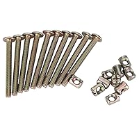Vista 1 de 10 Pack M6 X 60mm Tuercas de perno de cañón, Juego de Chazcool para muebles, cunas, camas, sillas, cunas, piezas de conector de repuesto (60mm)