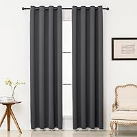 Vista 54 de Pickluc - Paneles de cortinas opacas con ojales, cortinas para bloquear la luz para el dormitorio, aisladas térmicamente, reducción de ruido