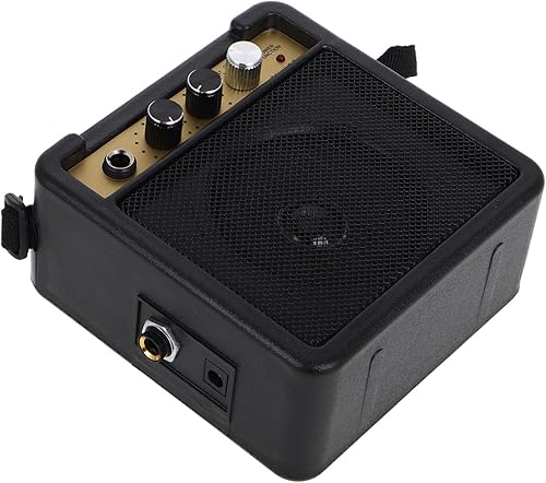 TOYANDONA Mini amplificador de guitarra eléctrica portátil, amplificador de práctica pequeño con sonido nítido y fuerte para guitarras acústicas y